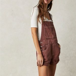 Free people overalls in sand dune